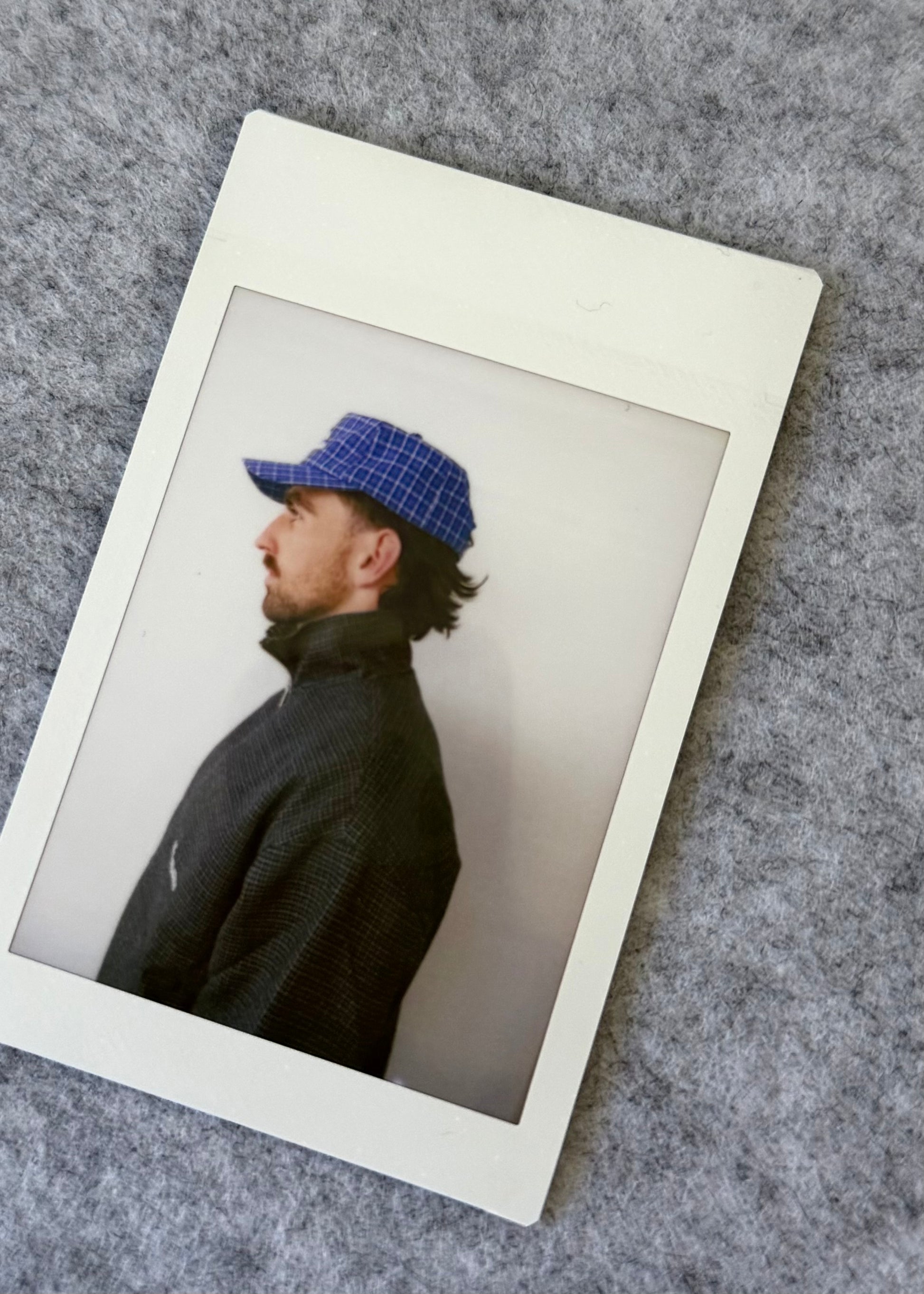 BLEU PLAID CAP