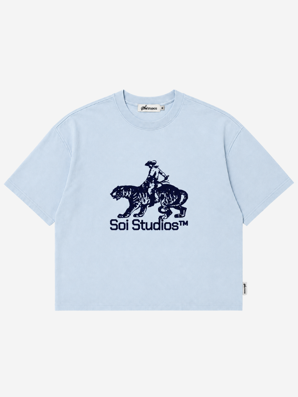 PALE BLUE TIGER T-SHIRT