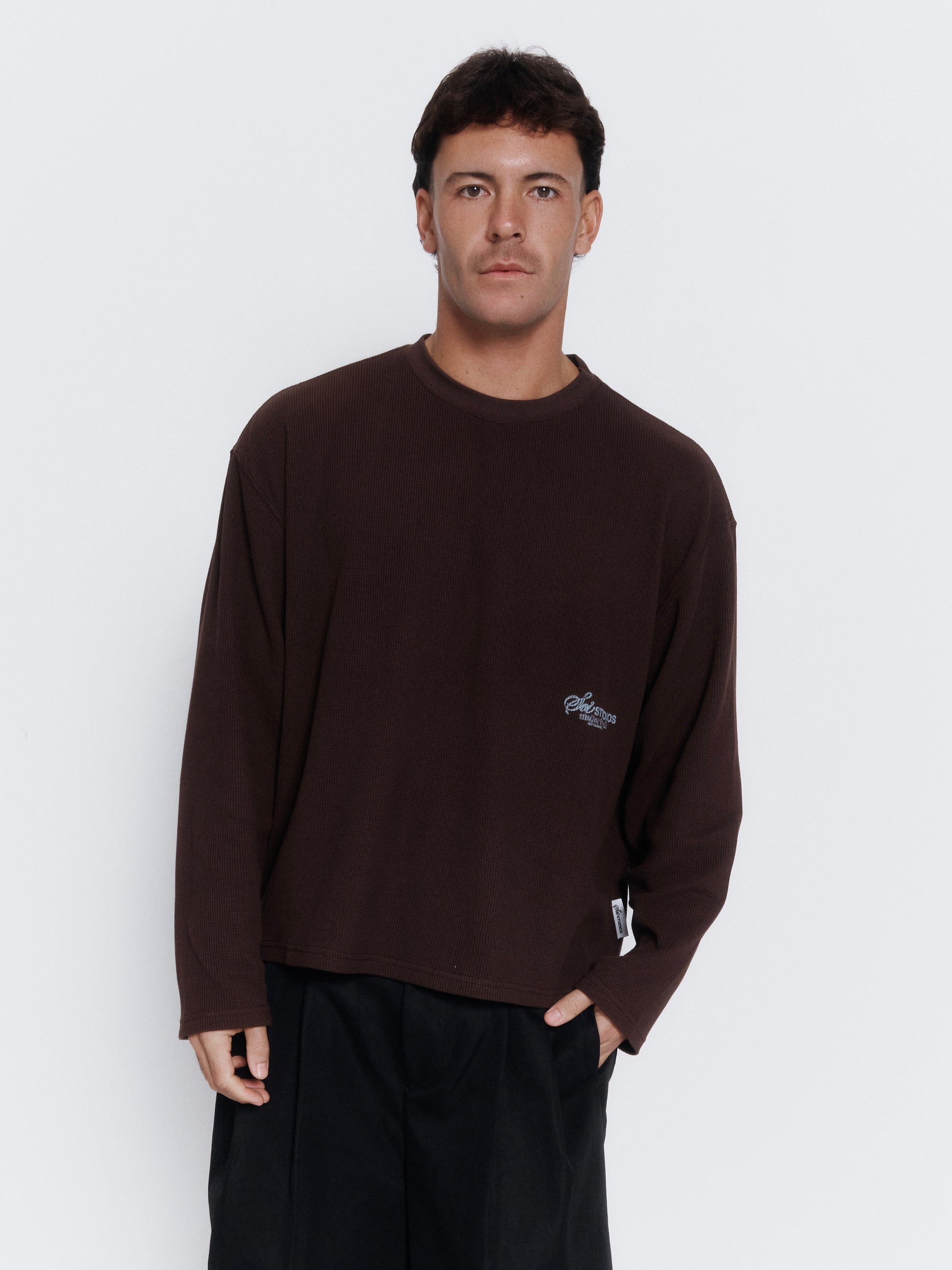 BROWN LS WAFFLE