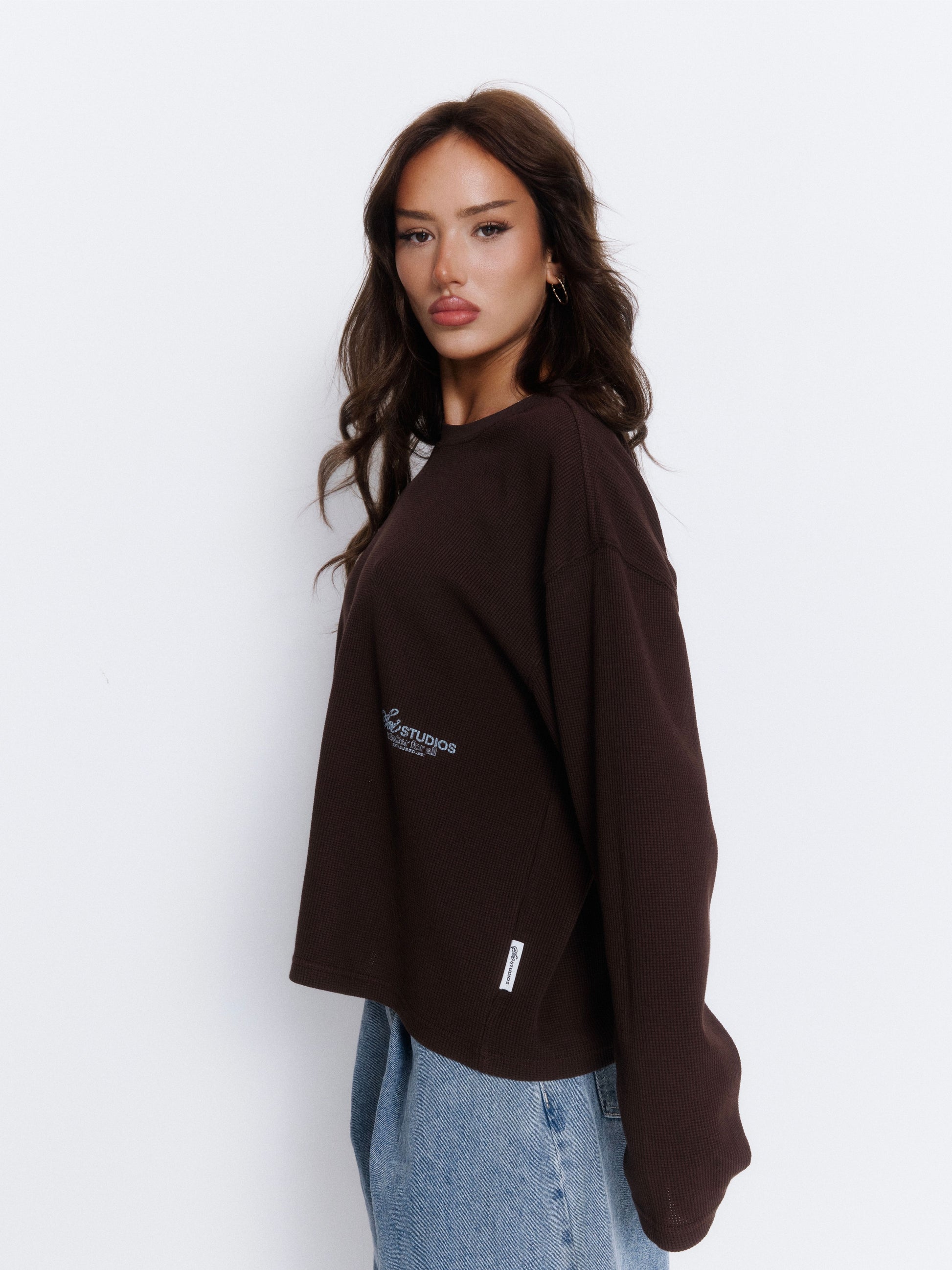BROWN LS WAFFLE