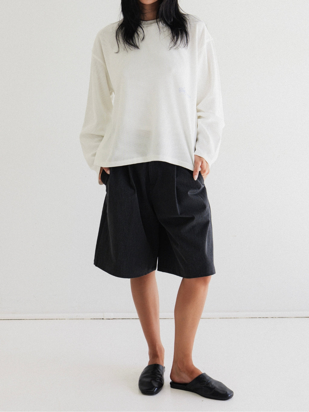 LONG SLEEVE WAFFLE TEE