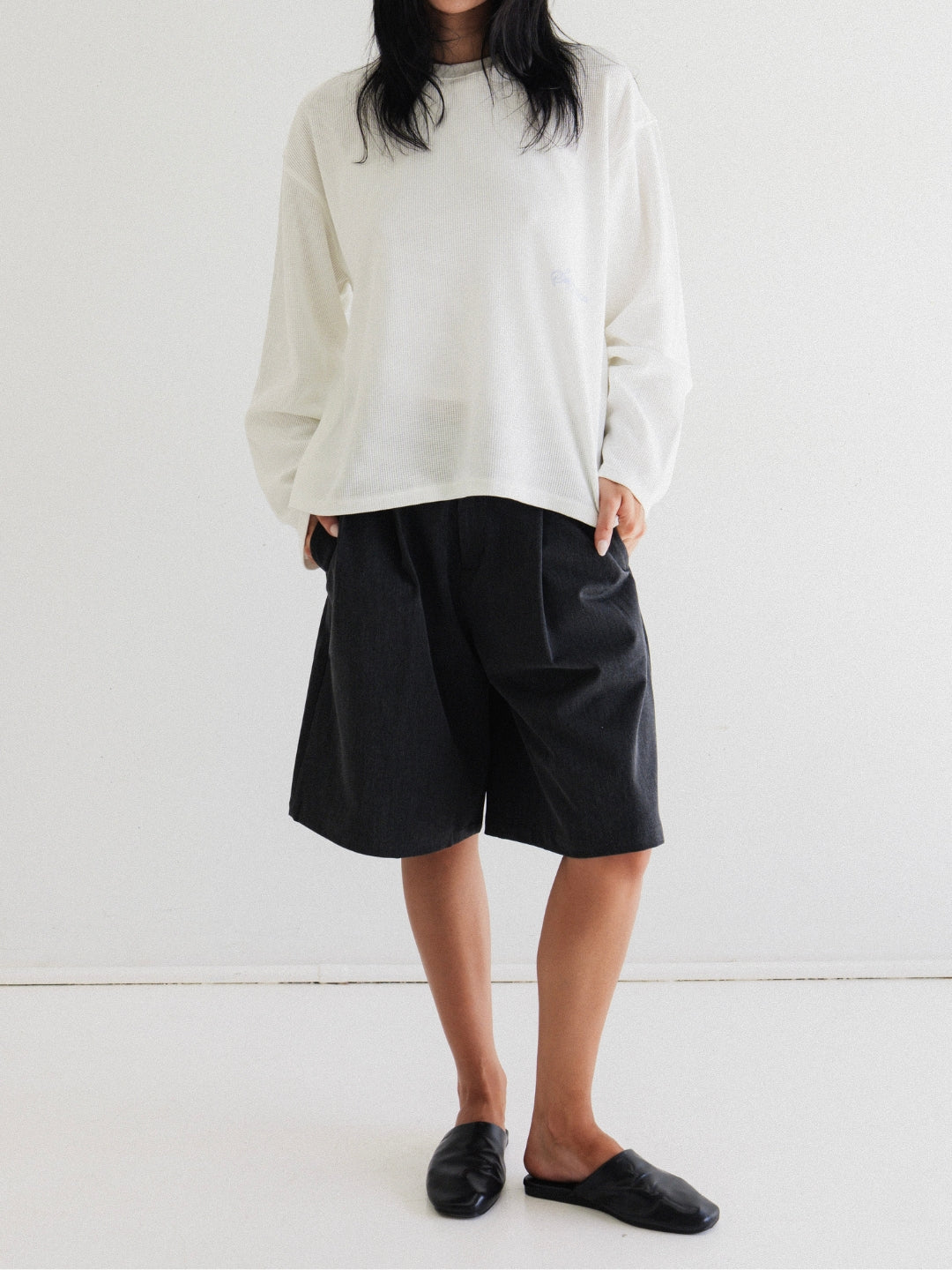 LONG SLEEVE WAFFLE TEE