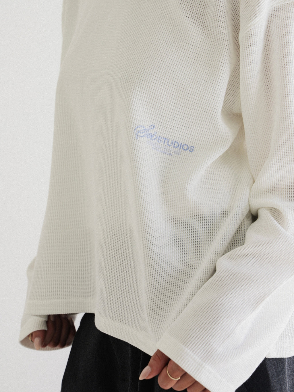 LONG SLEEVE WAFFLE TEE