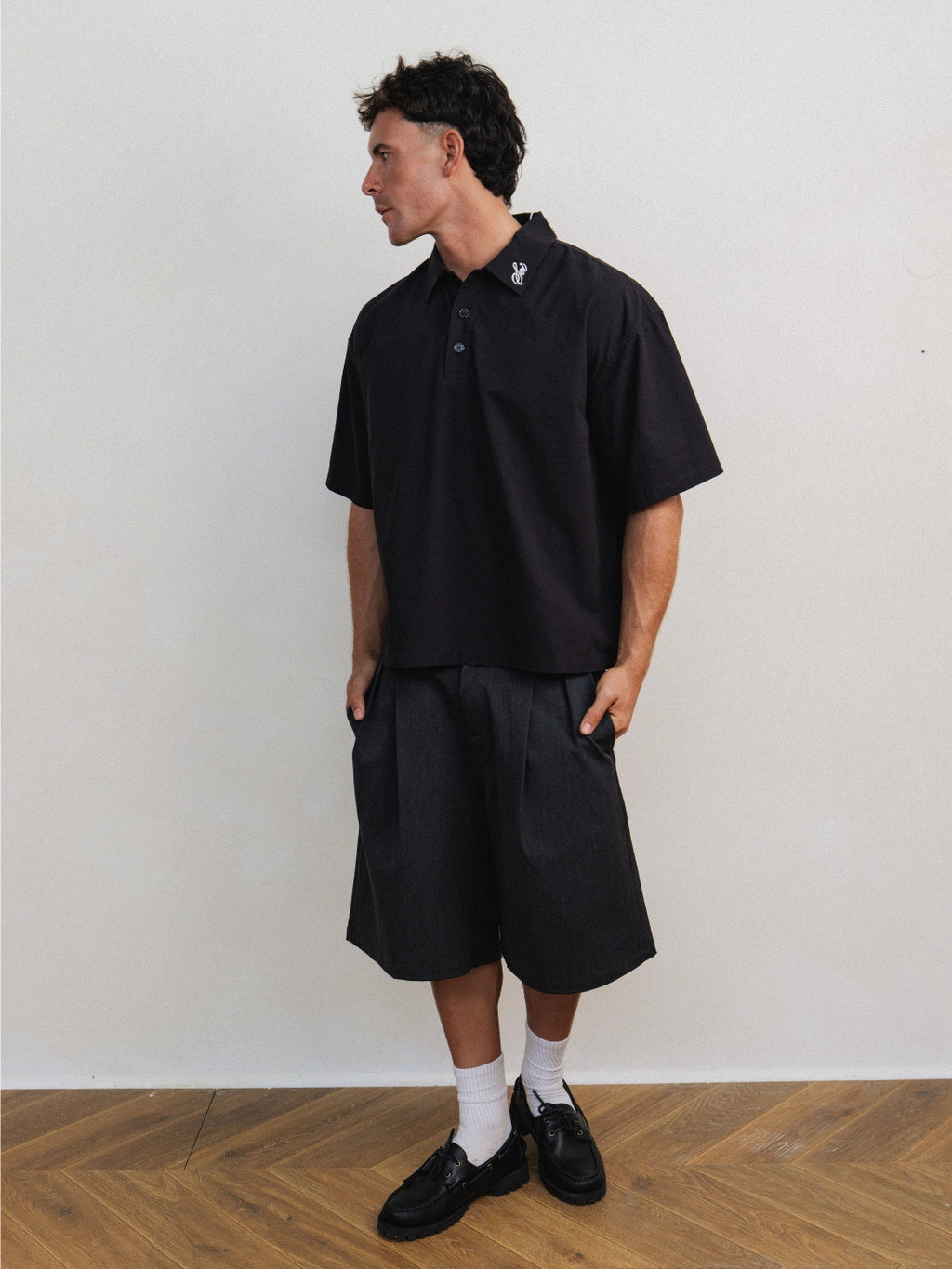 BLACK TALAY POLO