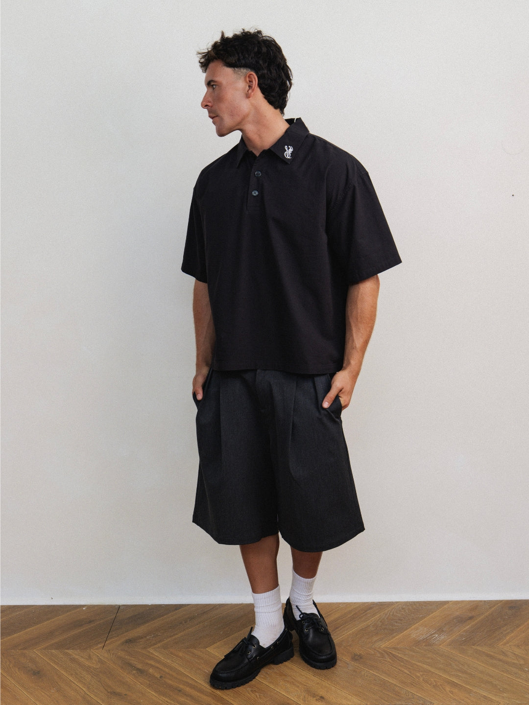 BLACK TALAY POLO