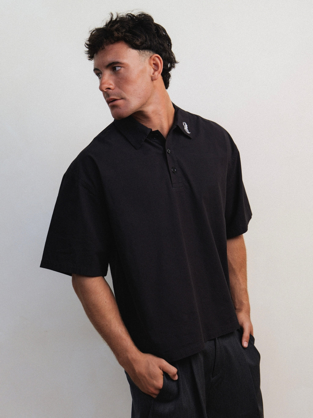 BLACK TALAY POLO