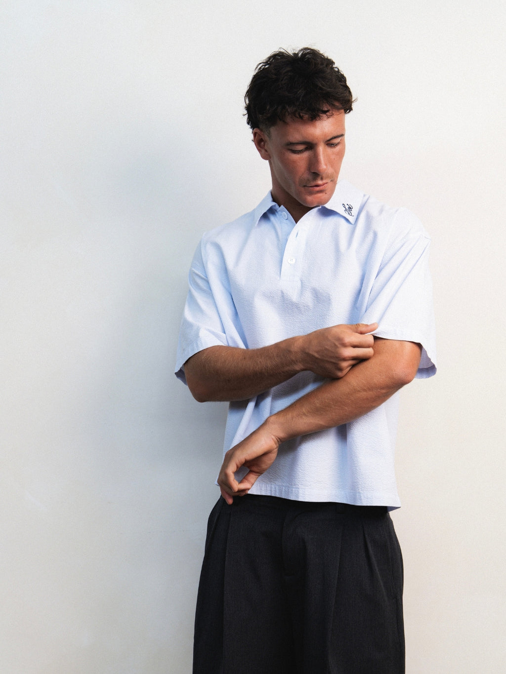 PALE BLUE TALAY POLO