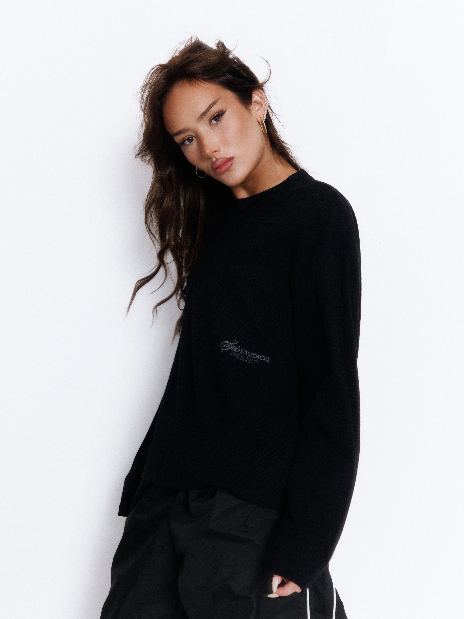 BLACK LS WAFFLE