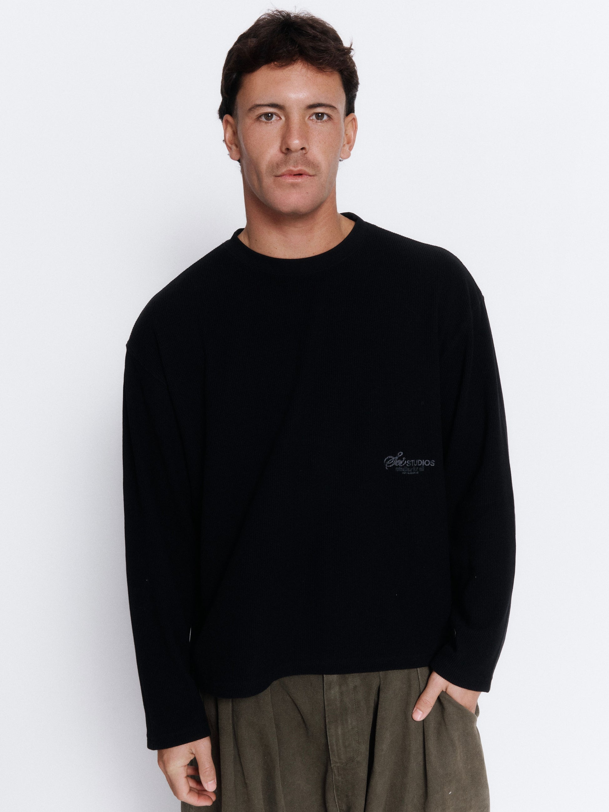 BLACK LS WAFFLE
