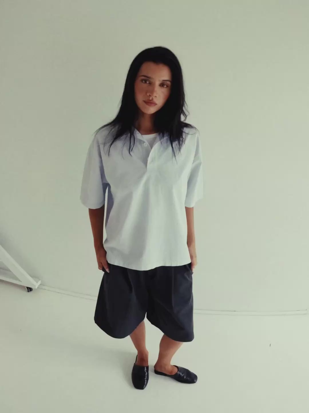 PALE BLUE TALAY POLO