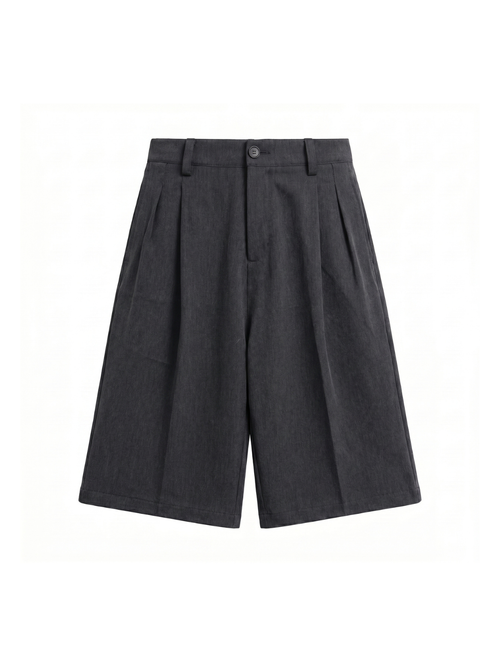 WIDE LEG PLEATED SHORT