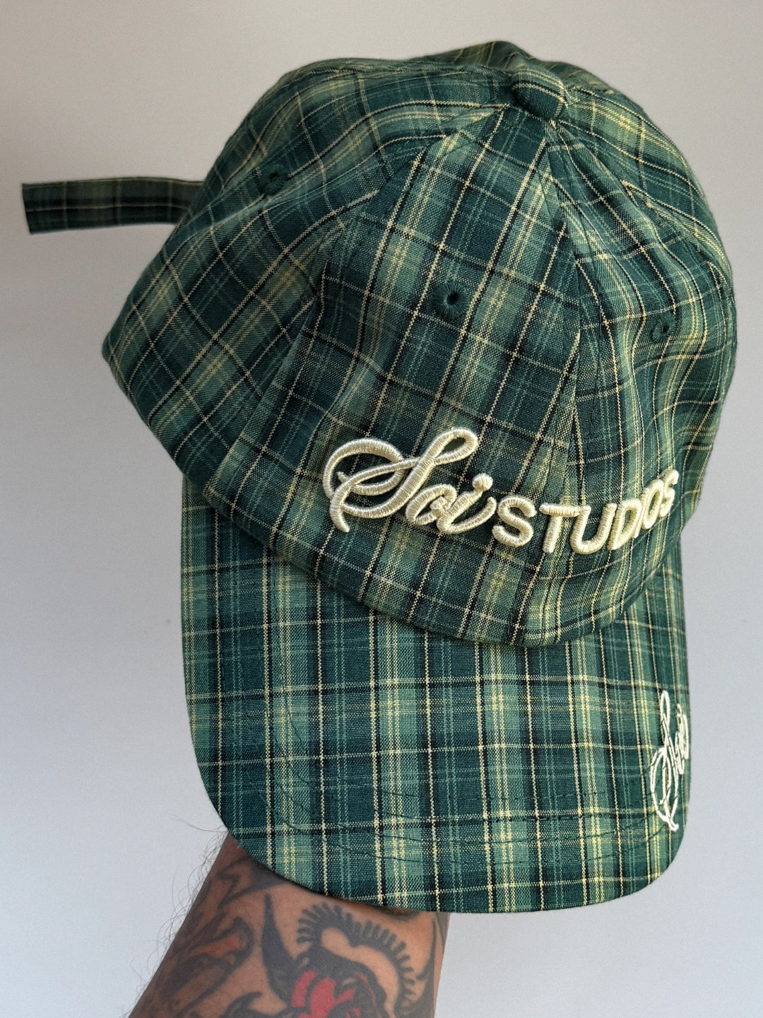 VERT PLAID CAP